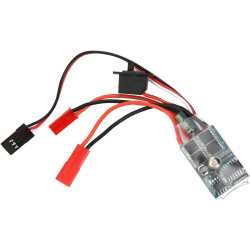 RC ESC RC regulator prędkości 30A ESC, 30A 4-8V dwukierunkowa szczotka ESC RC regulator prędkości silnika Dopasuj kontroler prędkości RC do elektrycznych regulatorów prędkości łodzi samochodowych 1/16 1/18 1/24 (zonder rem)
