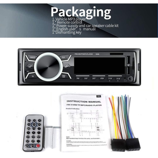 Radio samochodowe Bluetooth,FM usb Radio samochodowe Bluetooth,FM usb